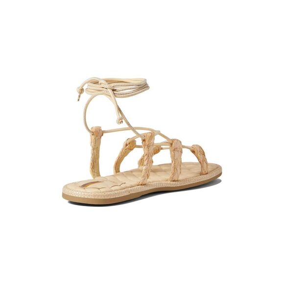 NWT SAM EDELMAN Womens Beige Padded Zariah Round Toe Gladiator Sandles 10 M - Picture 2 of 5